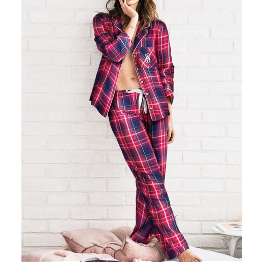 💤 Victoria’s Secret Dreamer Flannel Plaid Pajama Set M